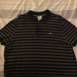 Lacoste Black and grey Polo Size 8